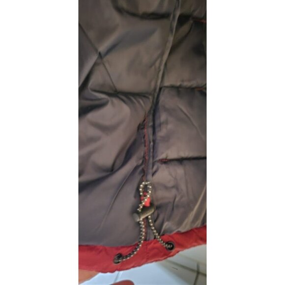 Levi's Men's Hooded Sherpa Puffer Quilted Lined Red Jacket Size Small LM2RN076 - Picture 8 of 12